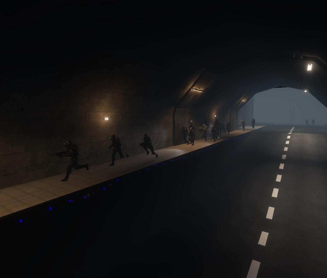 MTF advancing through heavy containment